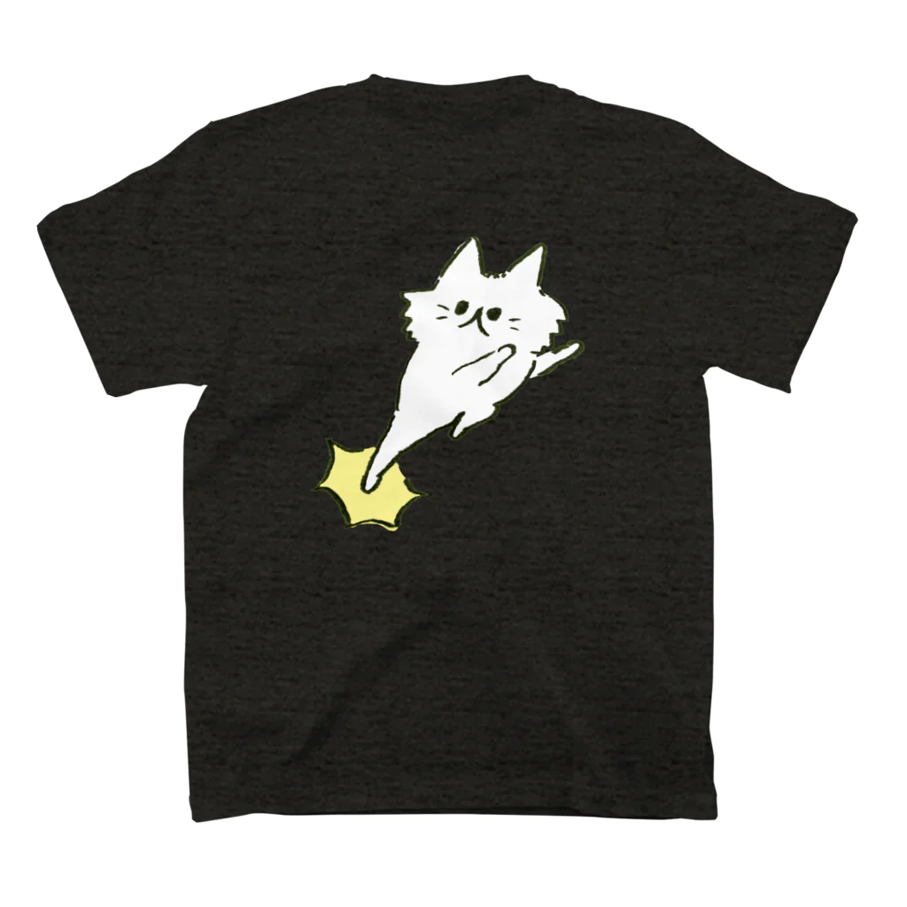 flatoutの猫キック スタンダードTシャツの裏面