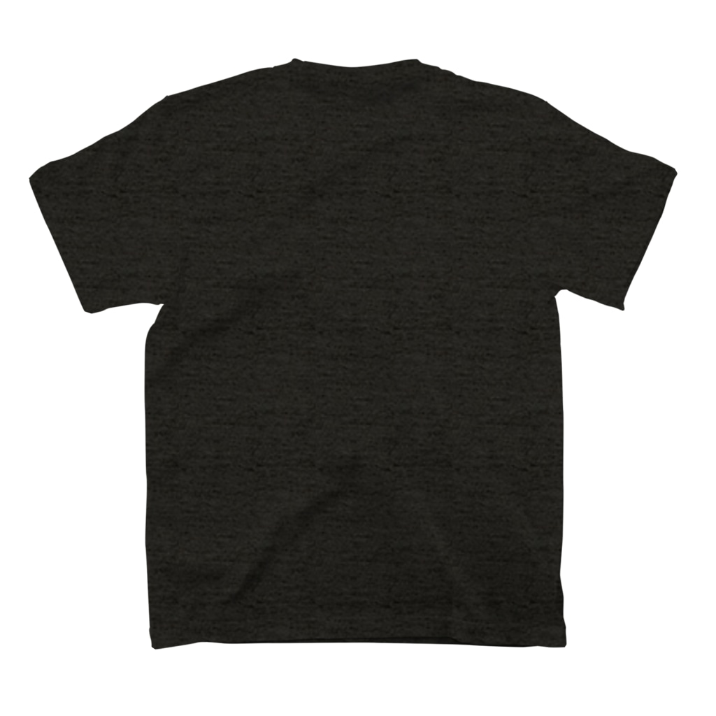 かわさきしゅんいち@絵本作家・動物画家のアノマロカリス　ブラック　Anomalocaris Canadensis Regular Fit T-Shirtの裏面