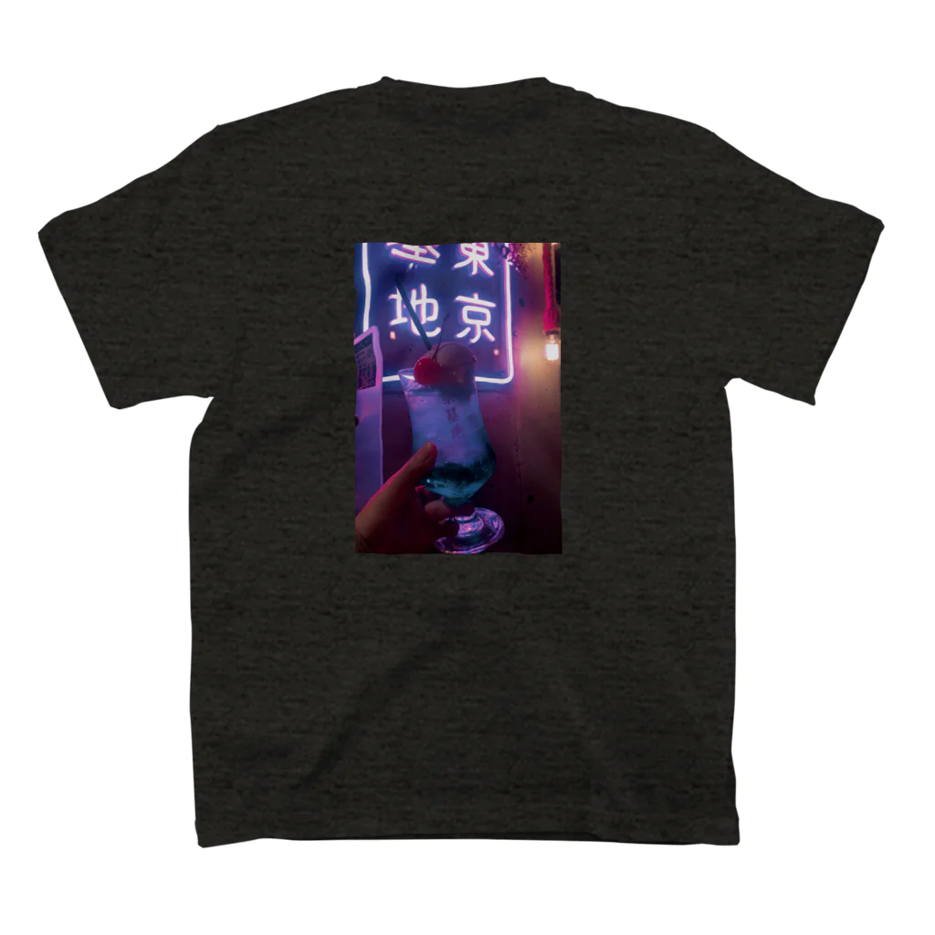 masaya_creamsodaの闇夜のクリームソーダ  スタンダードTシャツの裏面