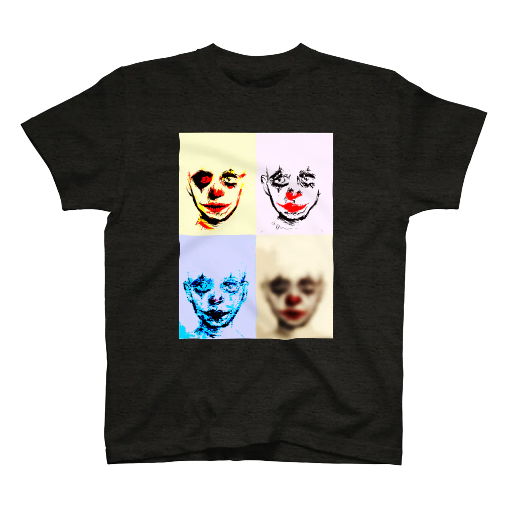 昆布しょうゆのclown ４面 Regular Fit T-Shirt