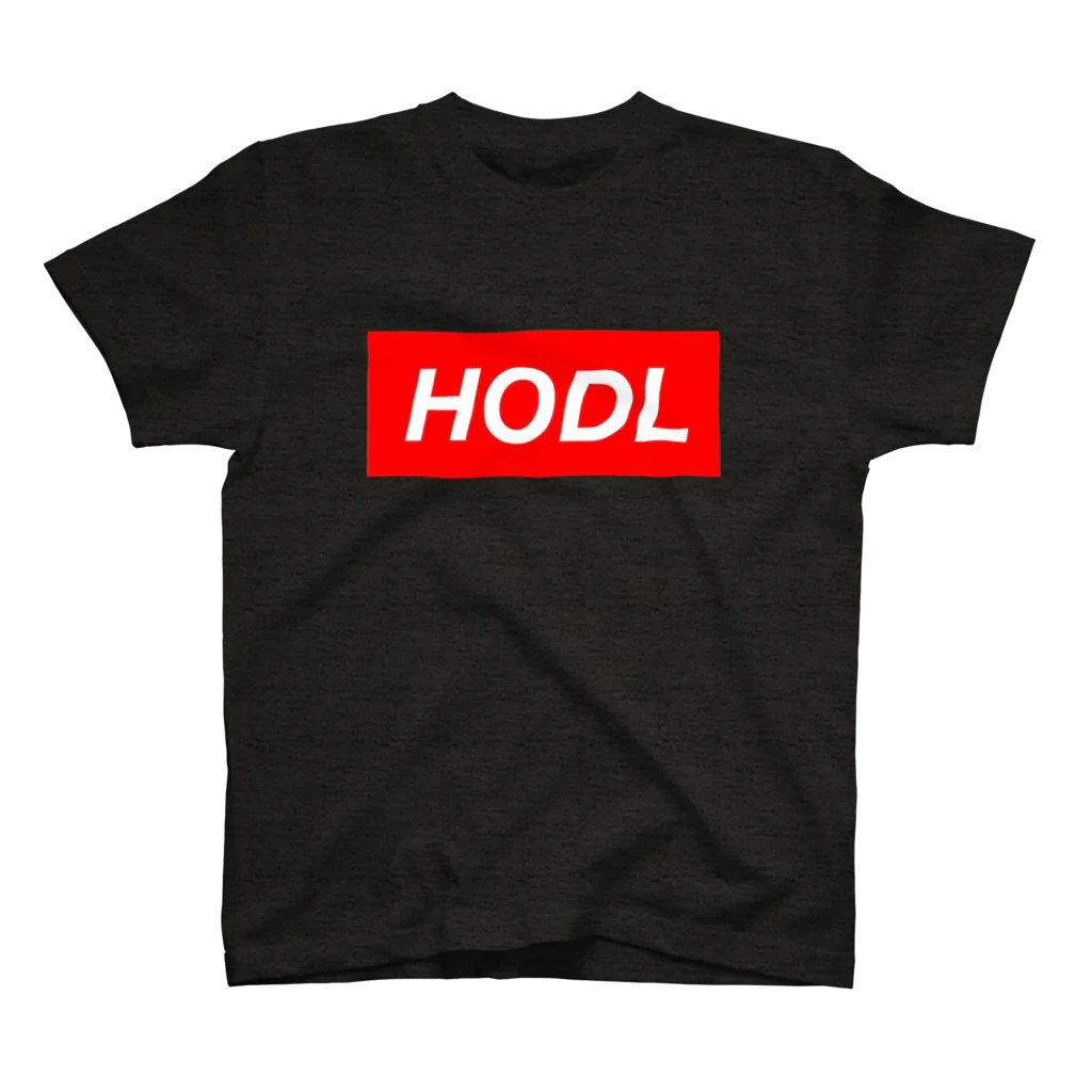 CryptoCurrencyCircleのHODLシリーズ(RED&WHITE) Regular Fit T-Shirt