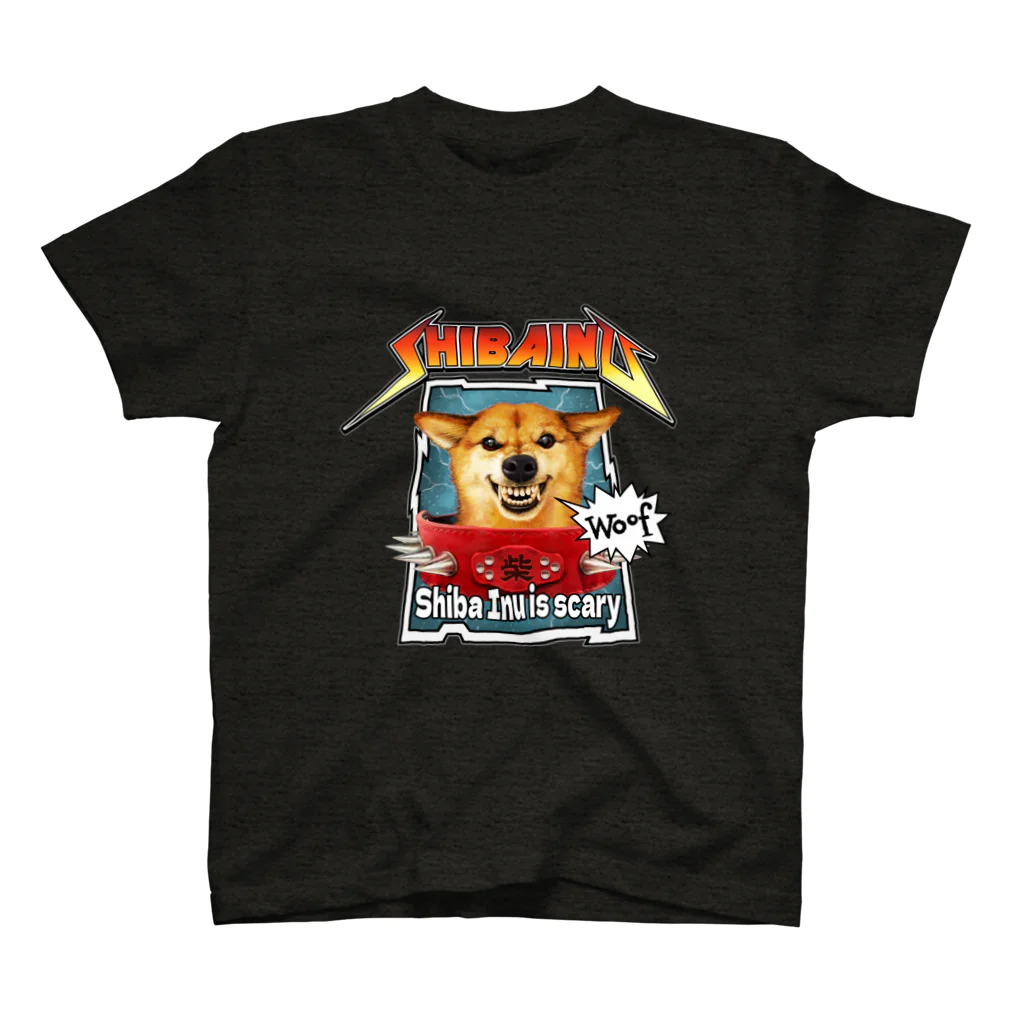 ケロケロワークスのロック柴犬 スタンダードTシャツ