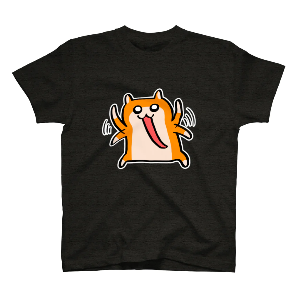 NORICOPOの白いフチがあるクソハムちゃん スタンダードTシャツ