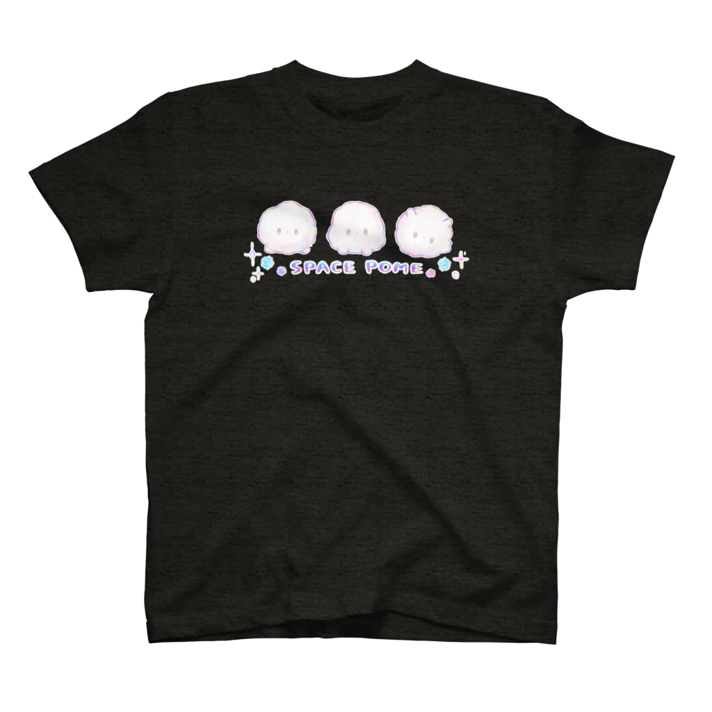 外側ゆーこの宇宙ポメラニアン3 (カラー) スタンダードTシャツ