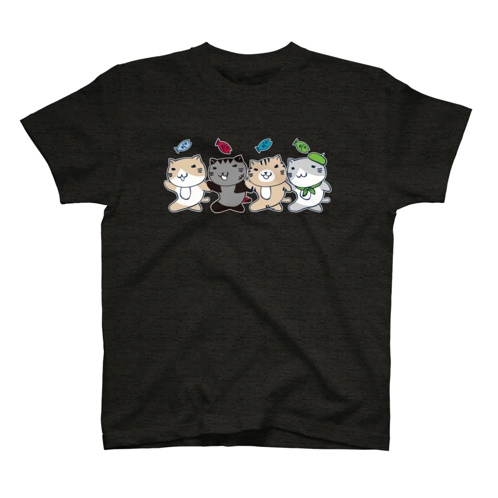 猫渕さん【公式】の集合!猫渕の仲間達 Regular Fit T-Shirt