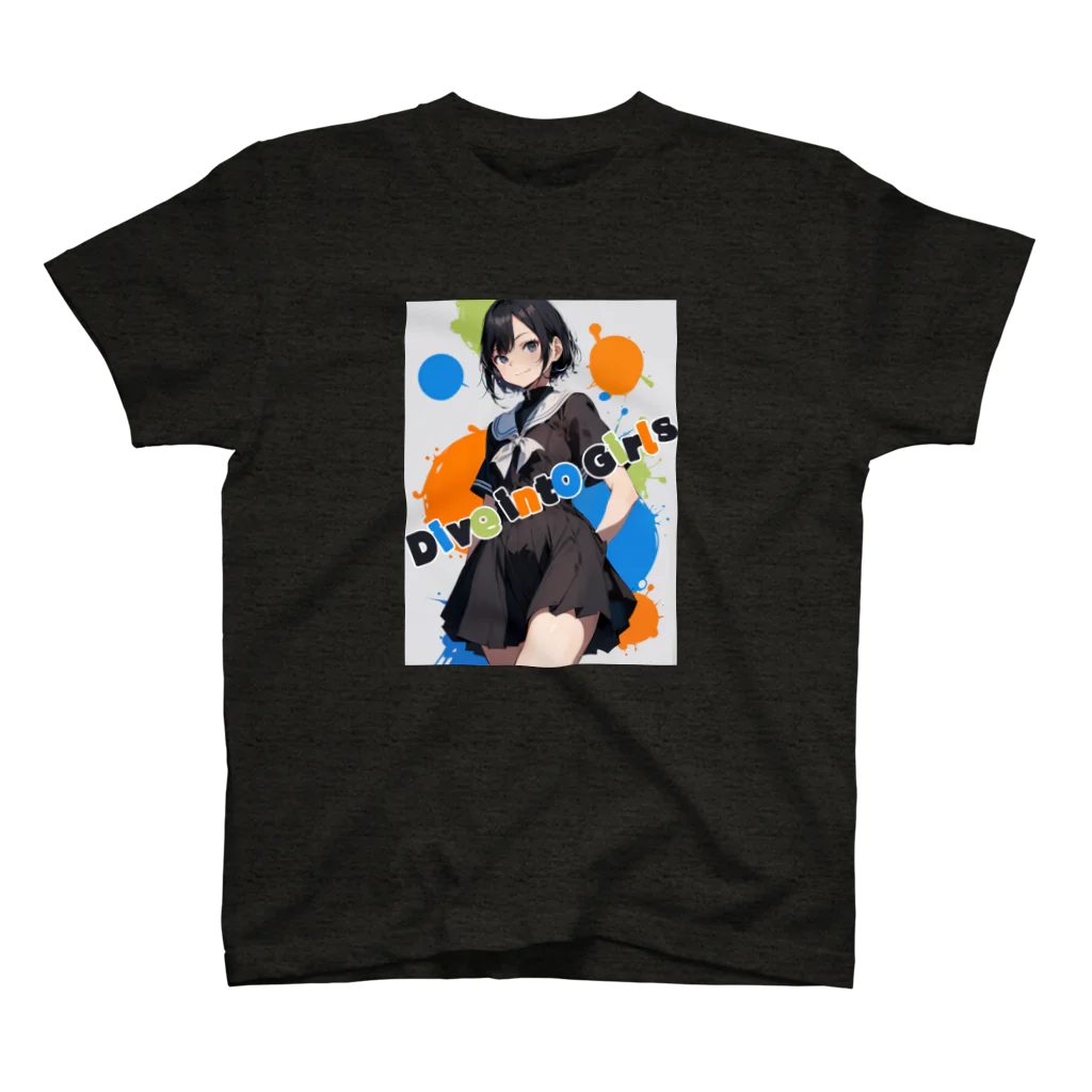 sugar01evilのDive into Girls #3 スタンダードTシャツ