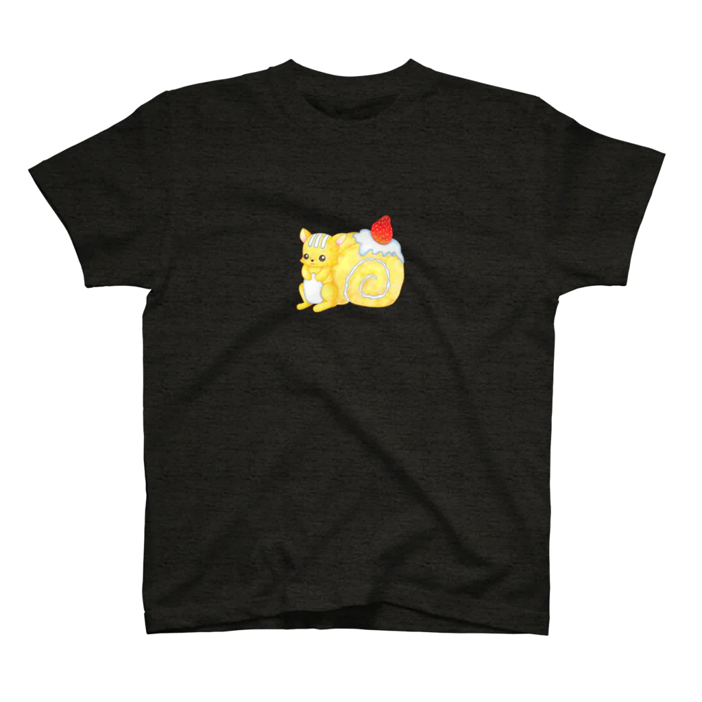 satoayaのアニマルカフェのフードアニマル　ロールケーキリス Regular Fit T-Shirt