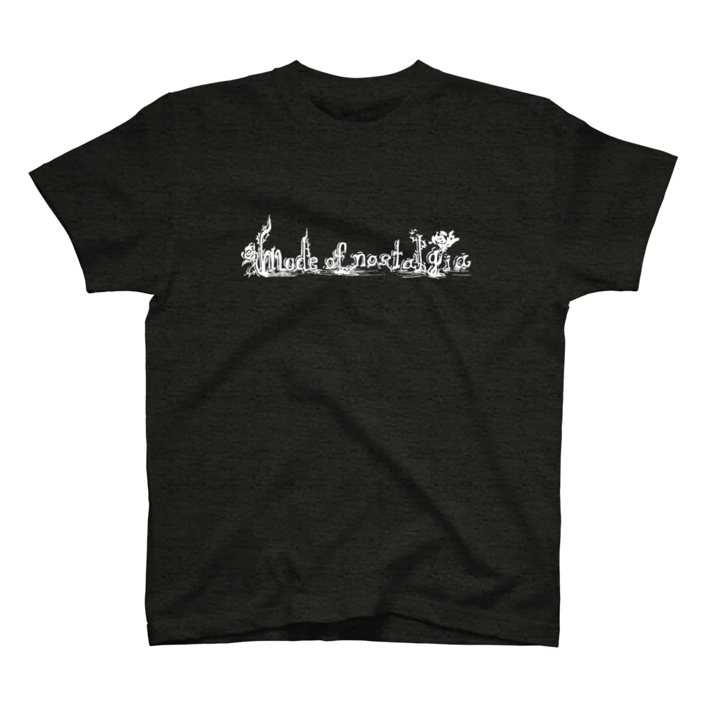 mode of nostalgia 公式グッズショップのmode of nostalgia白ロゴグッズ スタンダードTシャツ