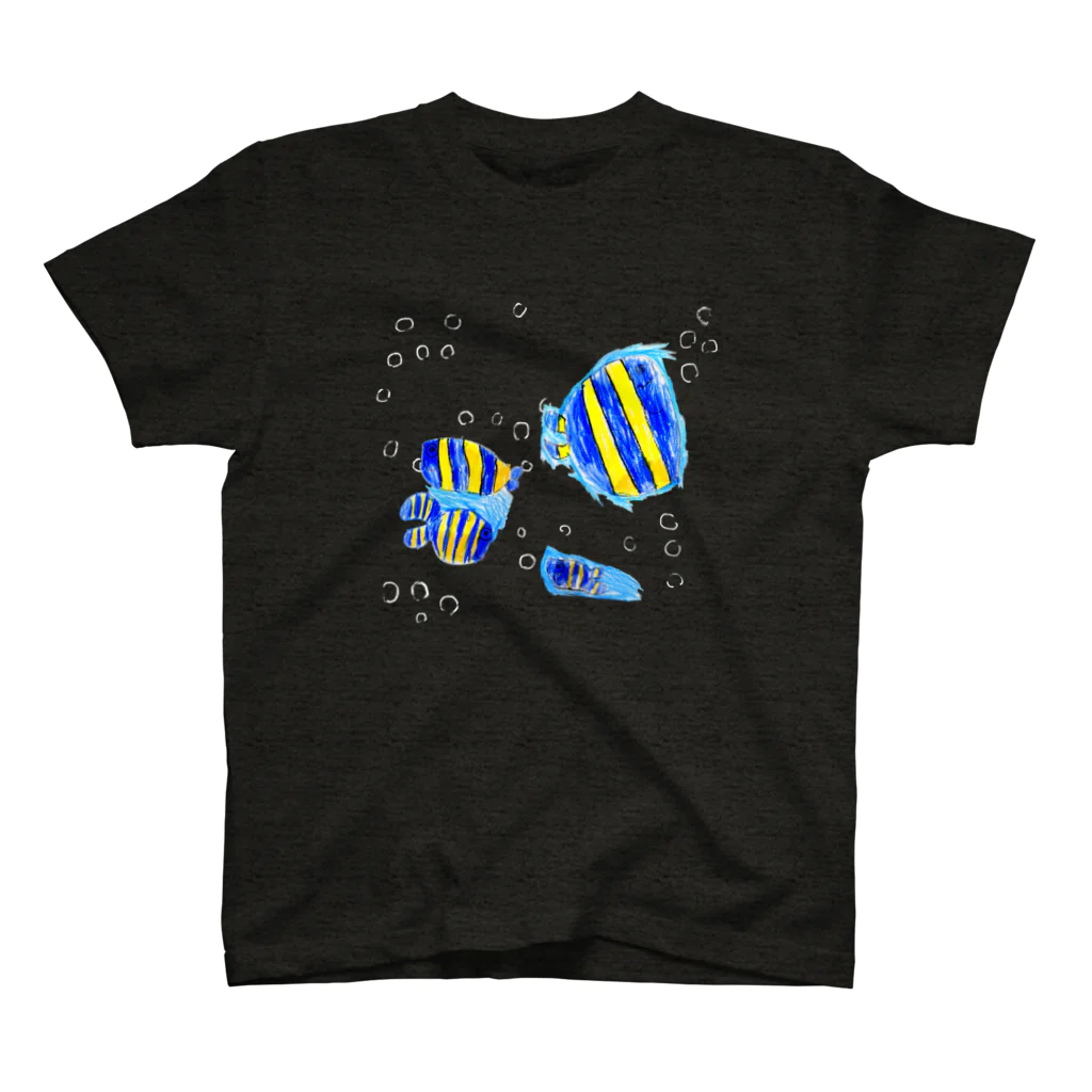 子どもの絵デザインのイッチーのお魚 スタンダードTシャツ