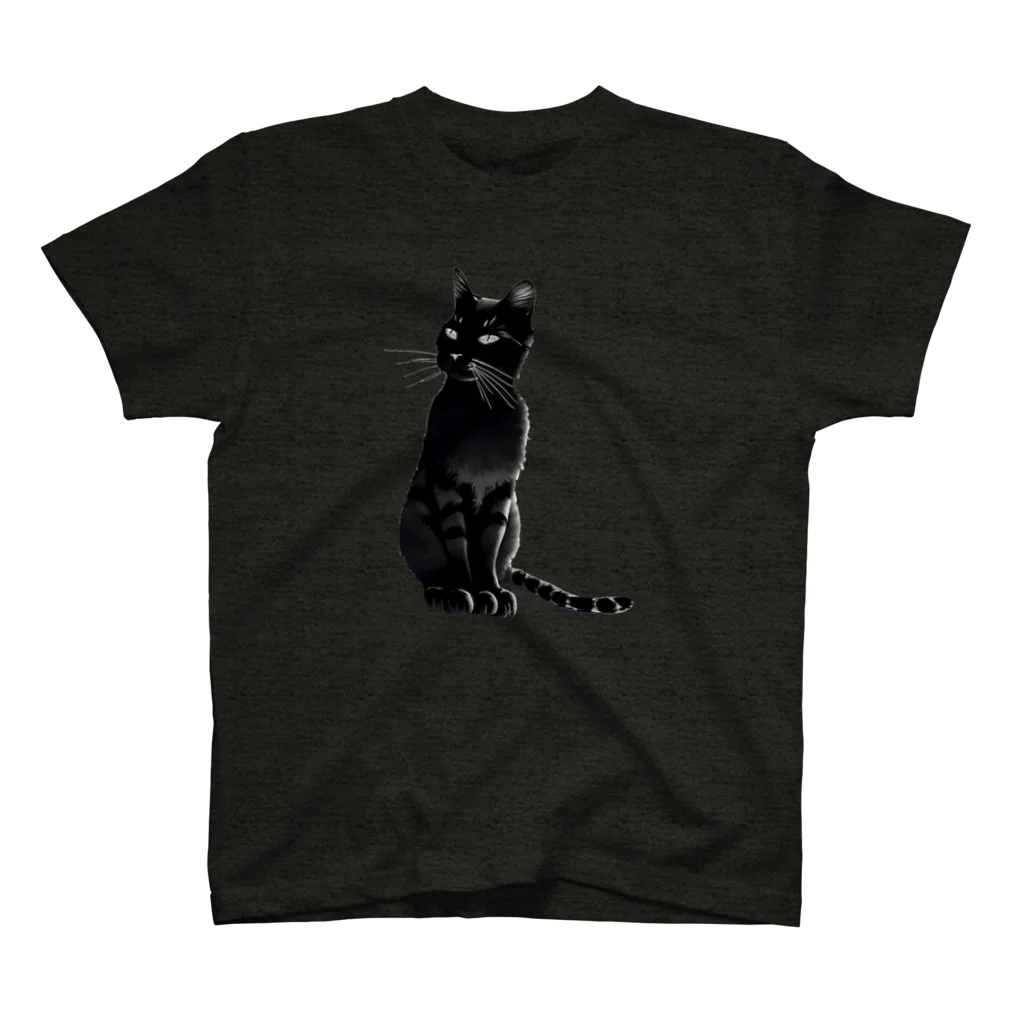 TRIPRATENSEのしましまくろねこ Regular Fit T-Shirt