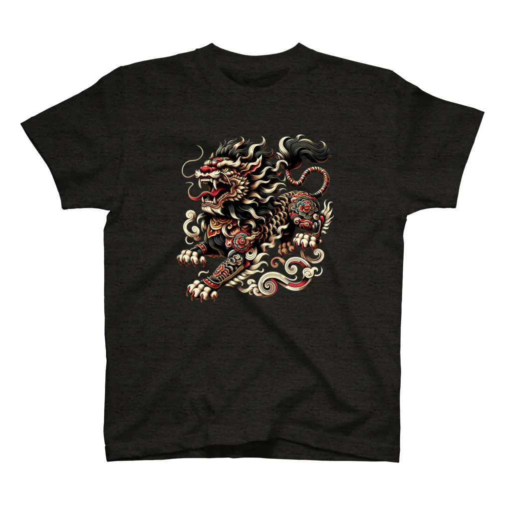 Team BlackPadsの獅子吼 - Roaring Shishi Tee Regular Fit T-Shirt