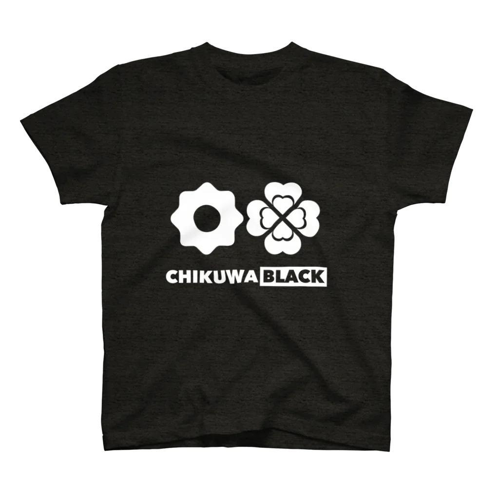 かとちんのCHIKUWA BLACK 〜WHITE Regular Fit T-Shirt