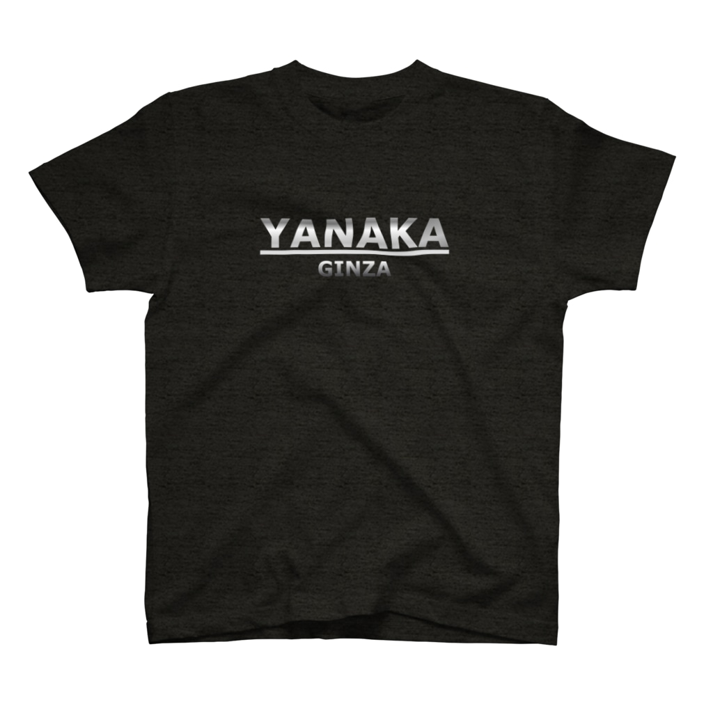 office SANGOLOWの銀座！YANAKA GINZA metaliclogo Regular Fit T-Shirt