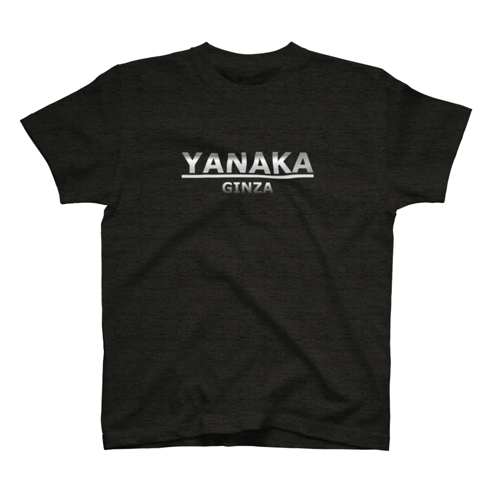 office SANGOLOWの銀座！YANAKA GINZA metaliclogo スタンダードTシャツ