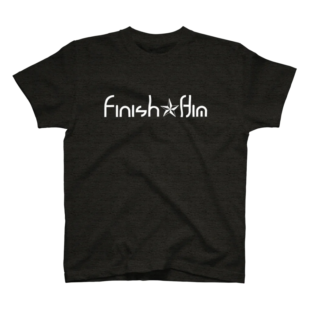 ねこのTシャツやさんのFINISH HIMからのFATALITY スタンダードTシャツ