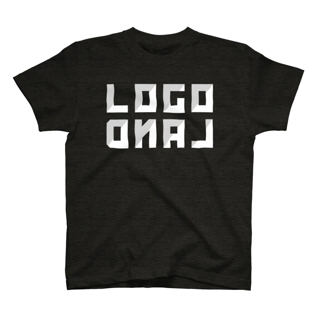 AEDIのロゴランド ホワイト ロゴ（LogoLand White Logo） Regular Fit T-Shirt
