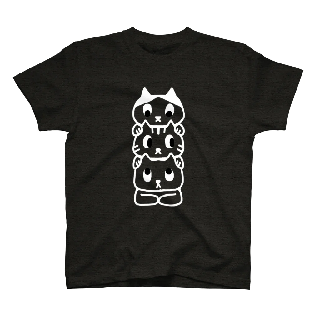 ヒヨッコ堂のトーテム猫　黒T用 Regular Fit T-Shirt