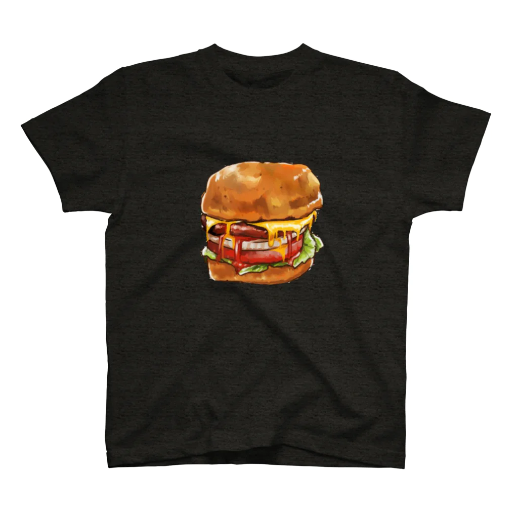 ごはんだいすきの大好きハンバーガー スタンダードTシャツ