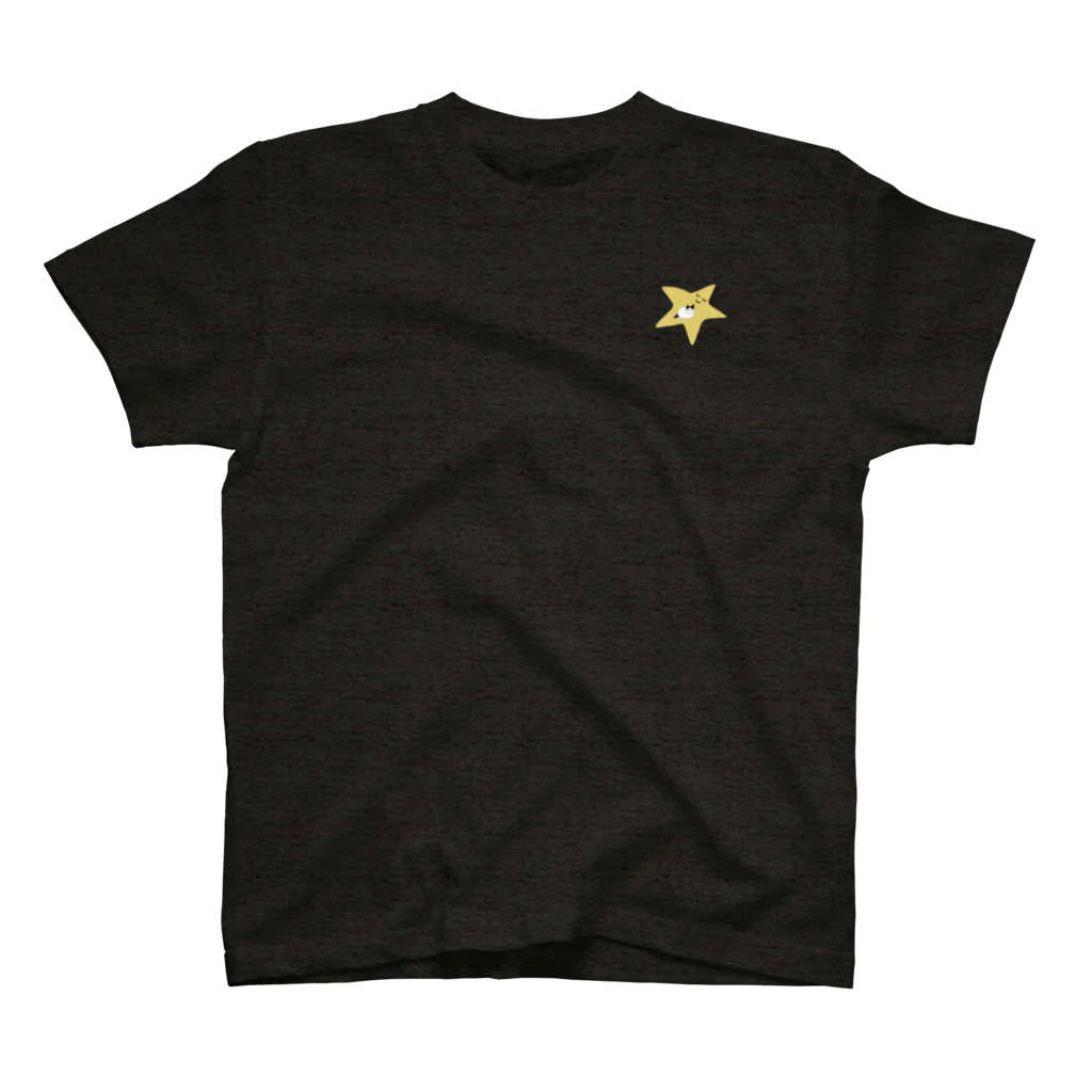 THREE SISTERS.のgentle star スタンダードTシャツ