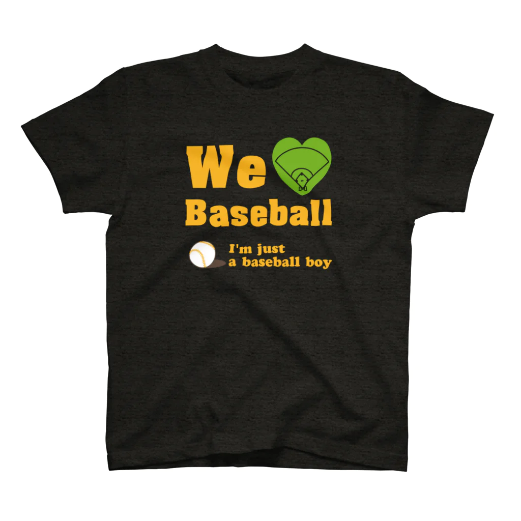 キッズモード某のWe love Baseball(イエロー) スタンダードTシャツ