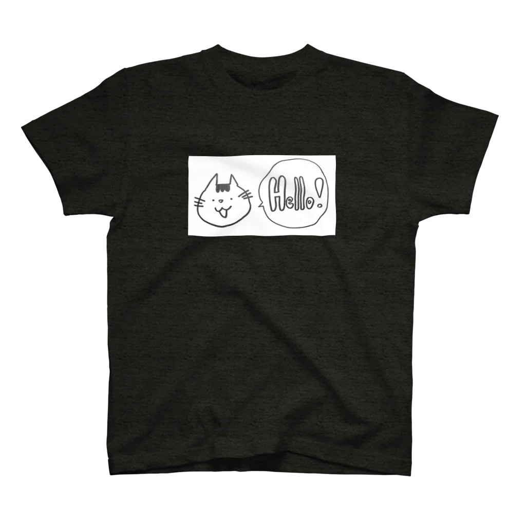 tacotuesdayのハローねこ。 スタンダードTシャツ