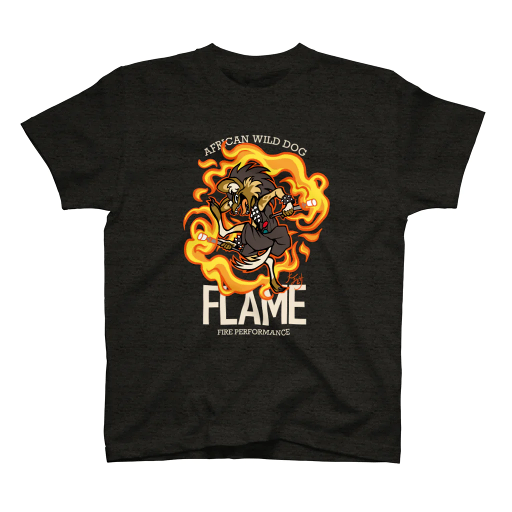 大工碧のFLAME T-shirt（dark） Regular Fit T-Shirt