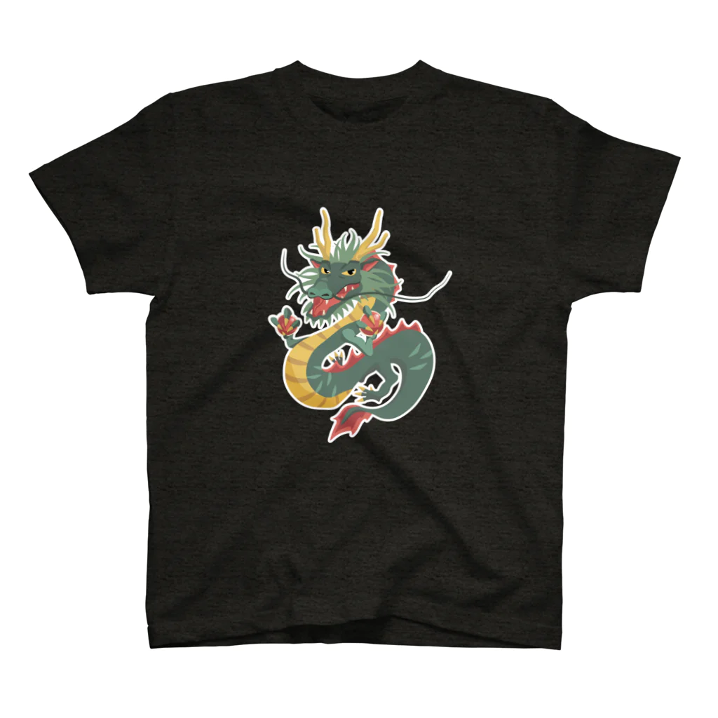 あかえほ & ちびそざいの龍さん スタンダードTシャツ