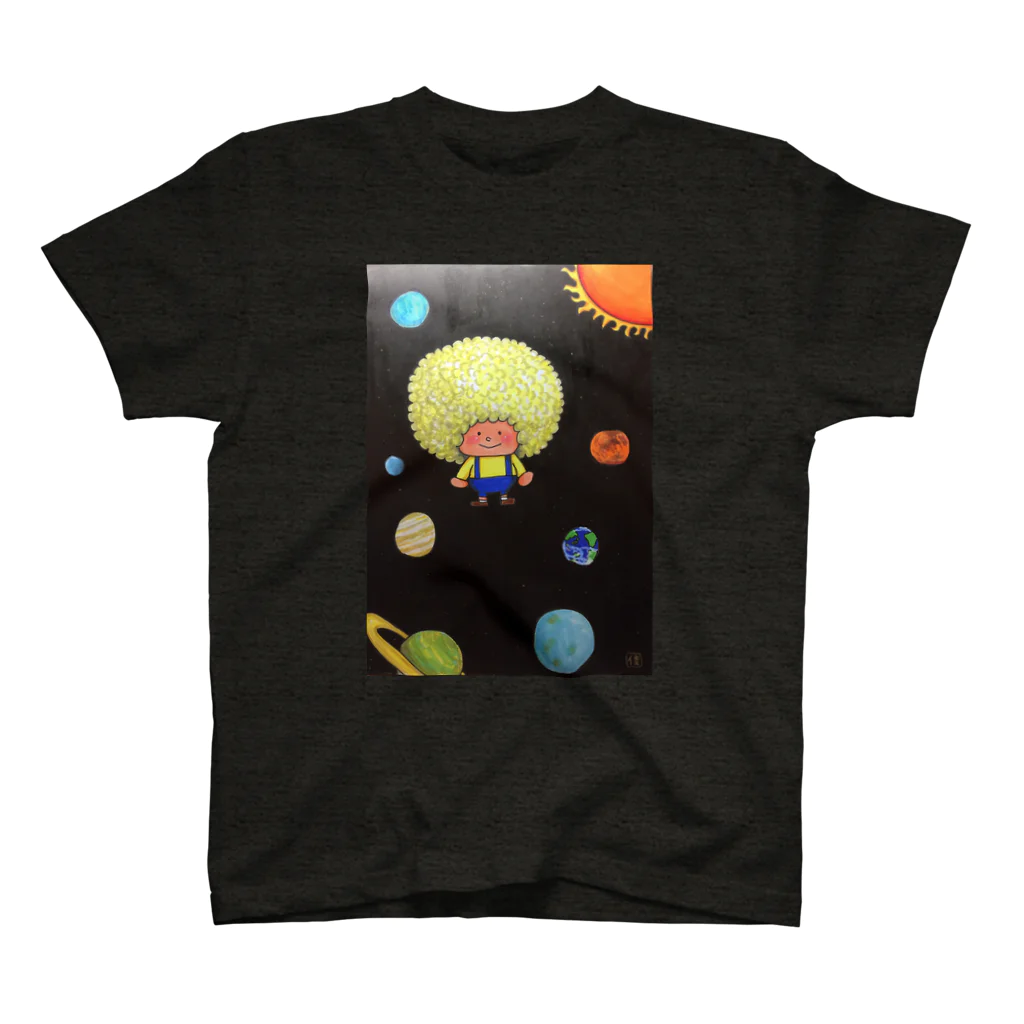 アフロよしみのアフロ宇宙 スタンダードTシャツ