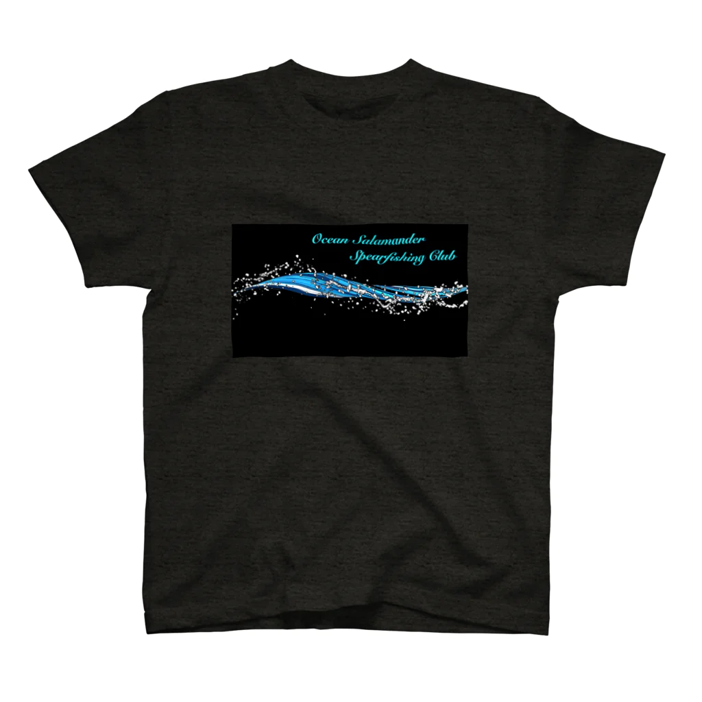 Gins-yaryのocean salamander spearfishing club スタンダードTシャツ