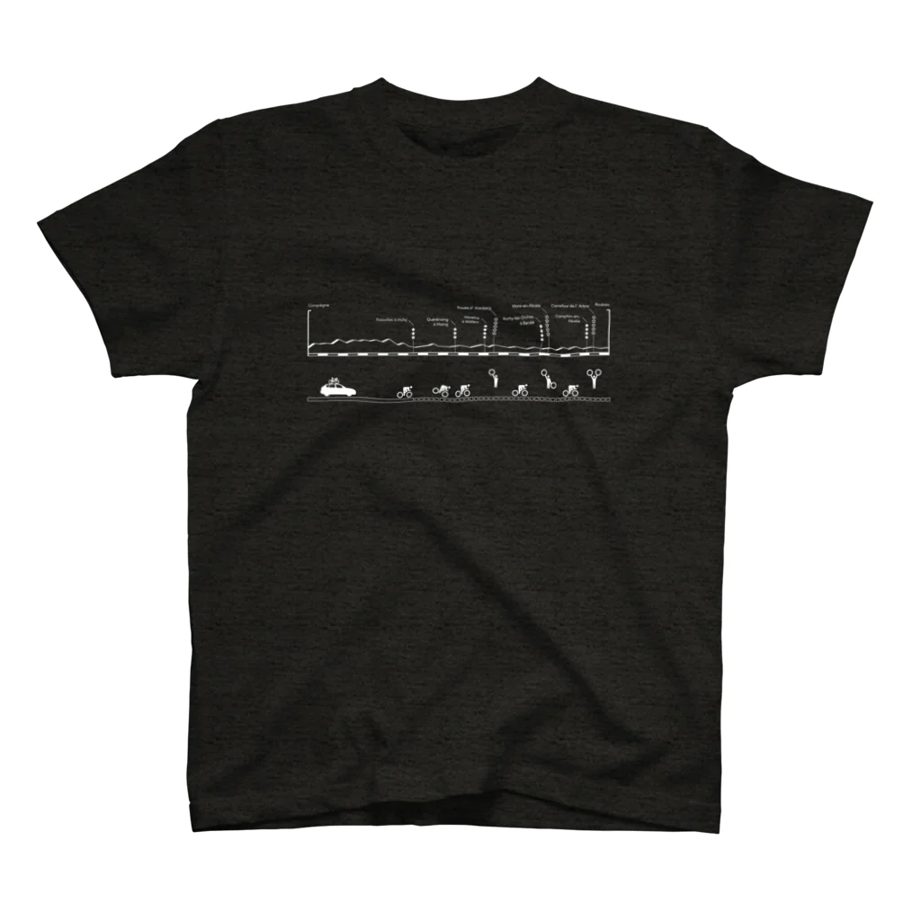 Amateur Academyの北の地獄T（印刷色：ホワイト）  スタンダードTシャツ