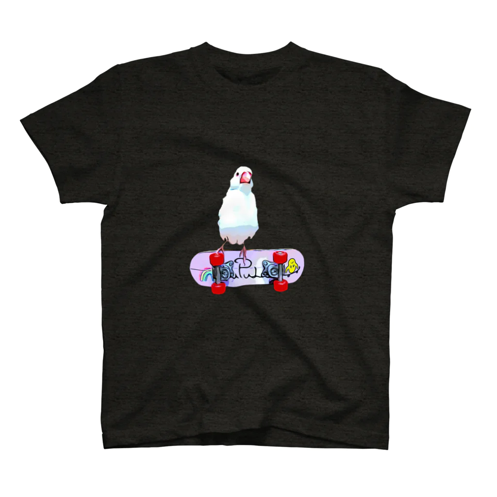 PuPuLandのpupusuke×文鳥 スタンダードTシャツ