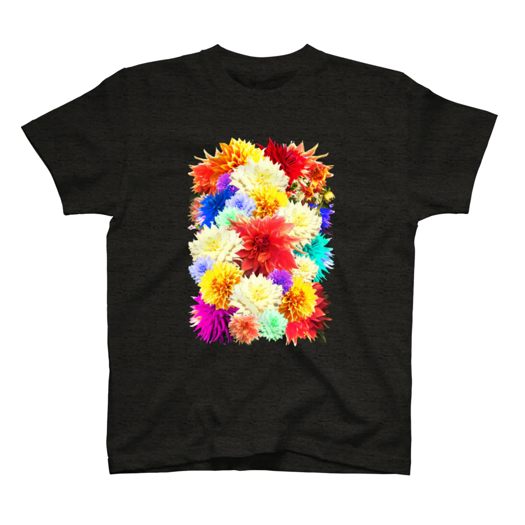 Cɐkeccooのボタニカル柄-花柄-モード好きに-カラフル Regular Fit T-Shirt
