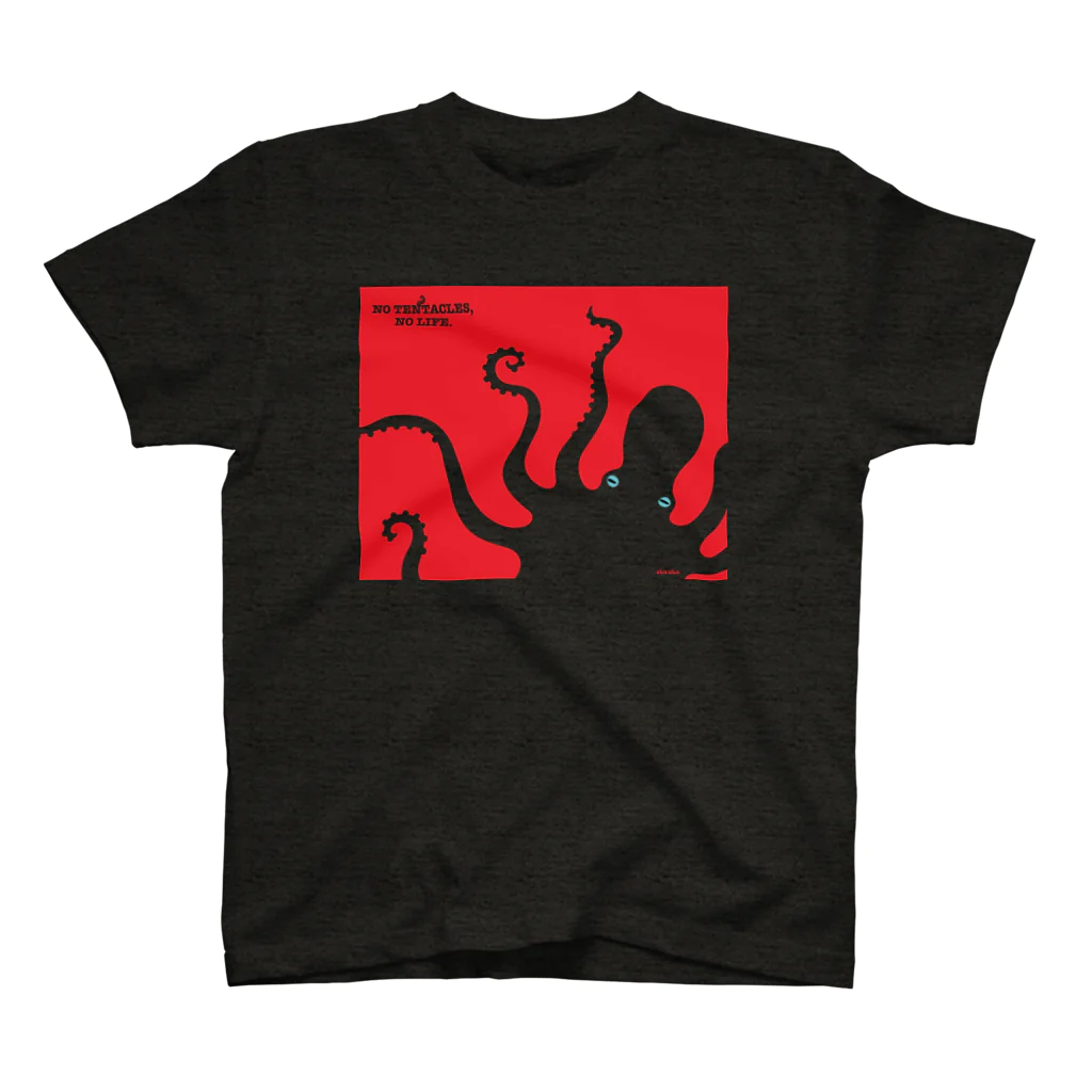 oba:obaのNO TENTACLE, NO LIFE. スタンダードTシャツ