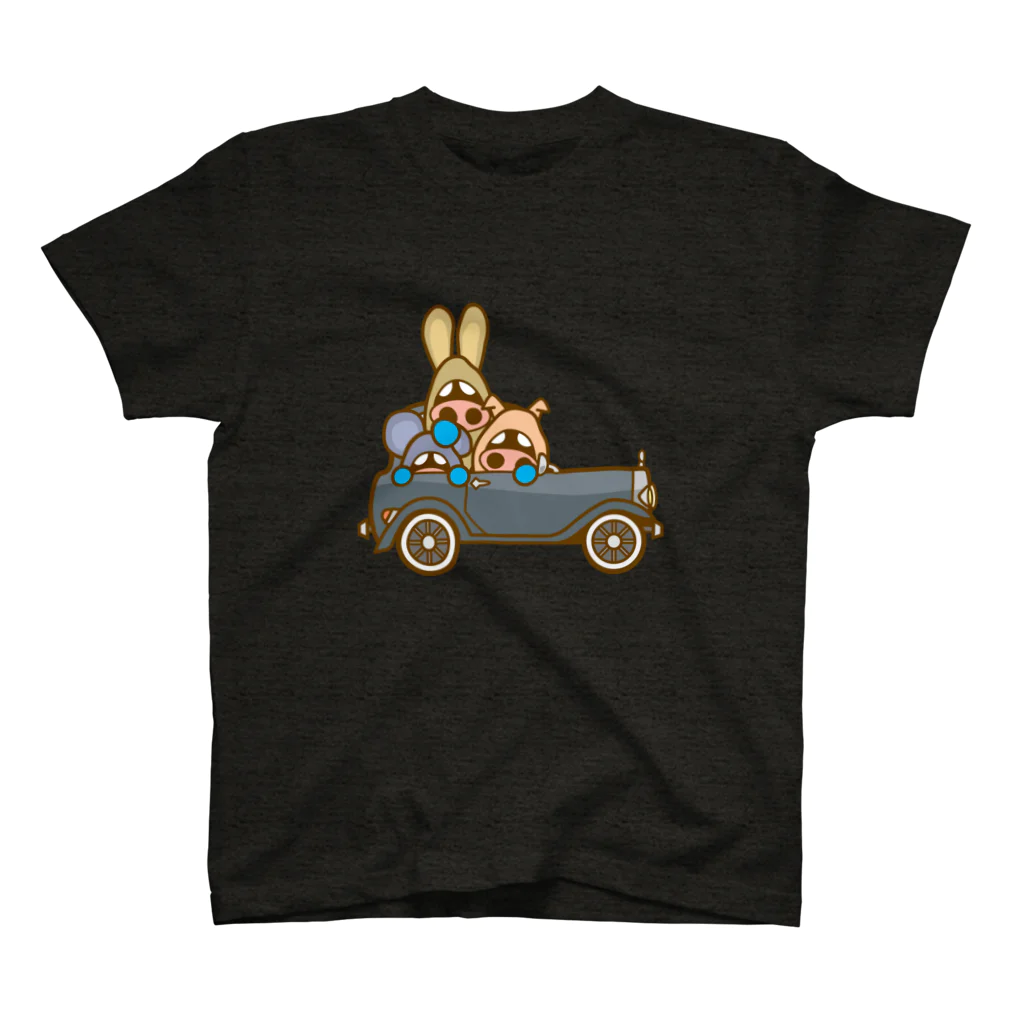 コメビツくんのイタダキ団のクラシックカー スタンダードTシャツ