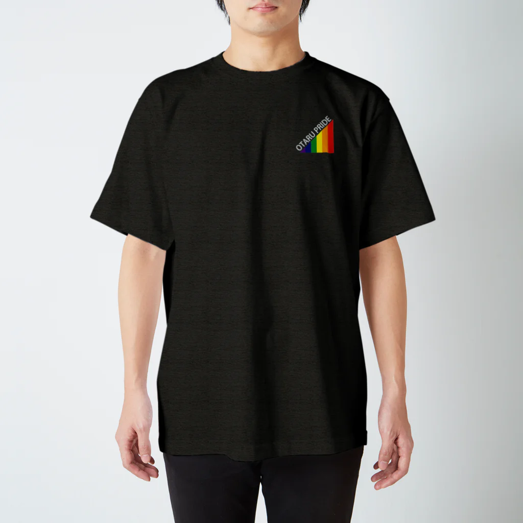 Otarupride グッズの小樽プライド公式Tシャツ（暗色） スタンダードTシャツ