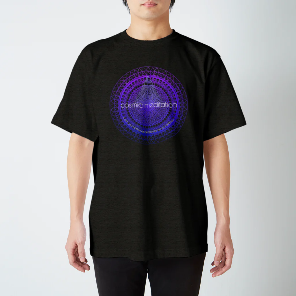 💖宇宙整体♪🌈♪こころからだチャンネル♪💖のcosmicmeditation violet Regular Fit T-Shirt