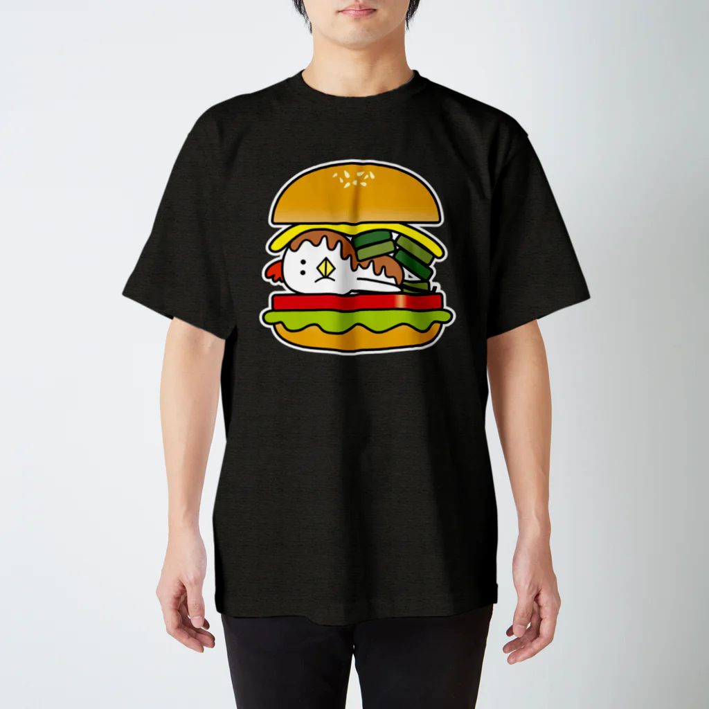 さきとも(muggy)のお店の とり男バーガー Regular Fit T-Shirt