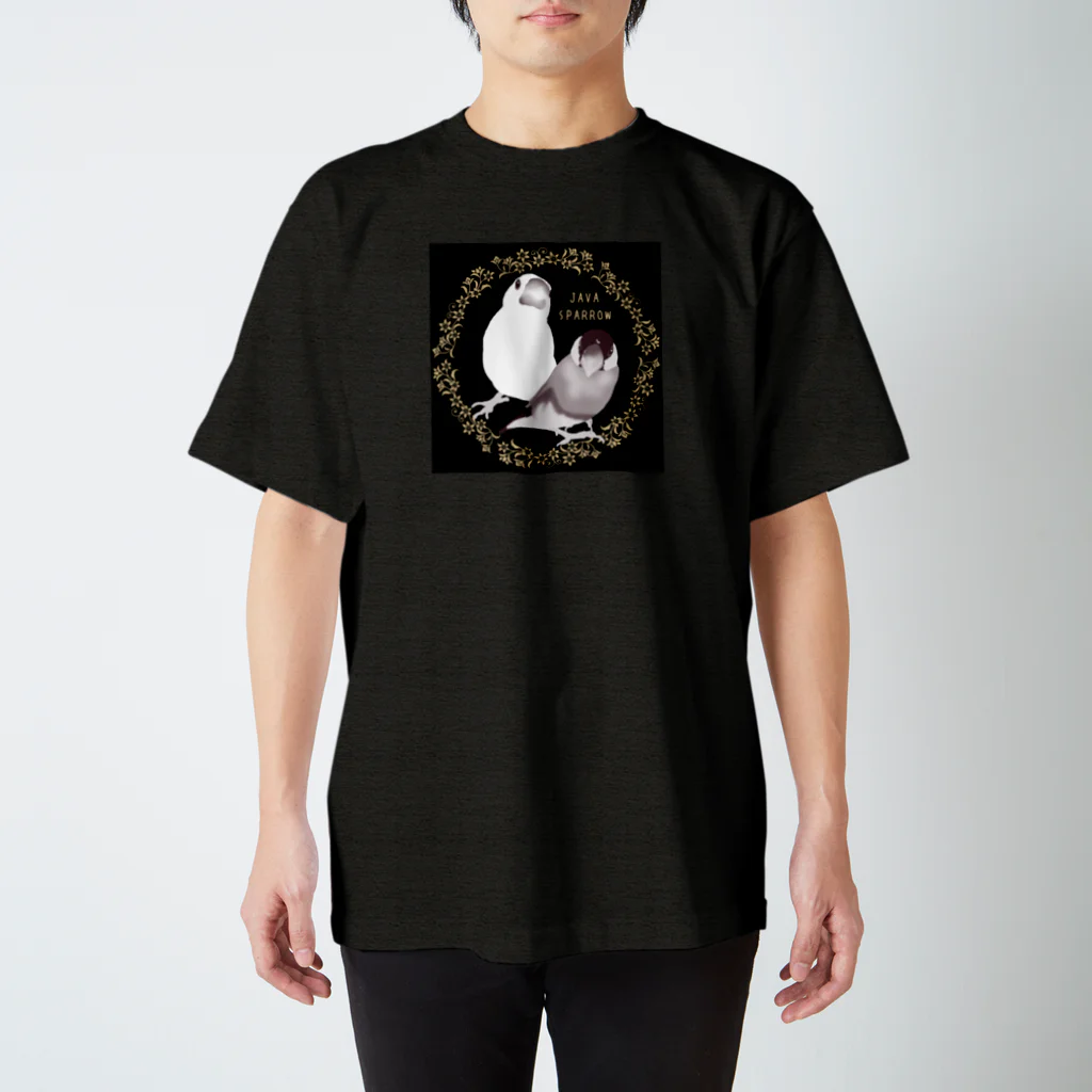 KINAKOLab@SUZURIのセピア文鳥さん Regular Fit T-Shirt