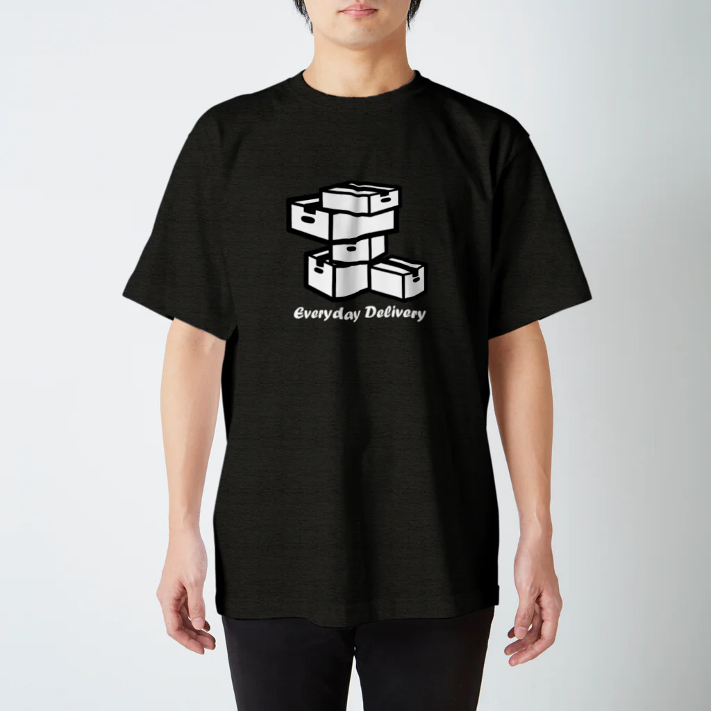 JapaneseRubberStampsの毎日デリバリー　濃い色 スタンダードTシャツ