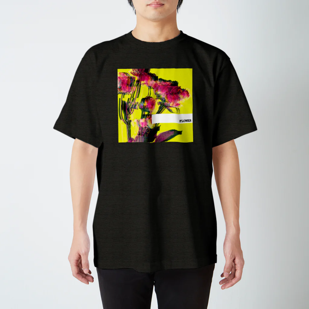 AXELのエモグリッチフラワー 티셔츠