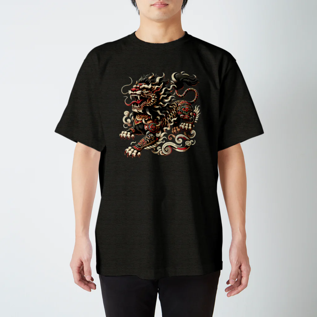 Team BlackPadsの獅子吼 - Roaring Shishi Tee スタンダードTシャツ