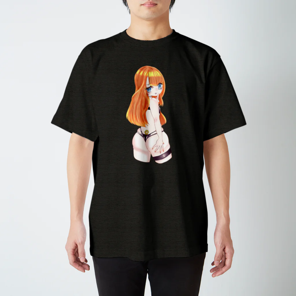 八十三ファミのバーチャルギャングショップの ふぁみ x ひとふたきり ときしっくぐらまー スタンダードTシャツ