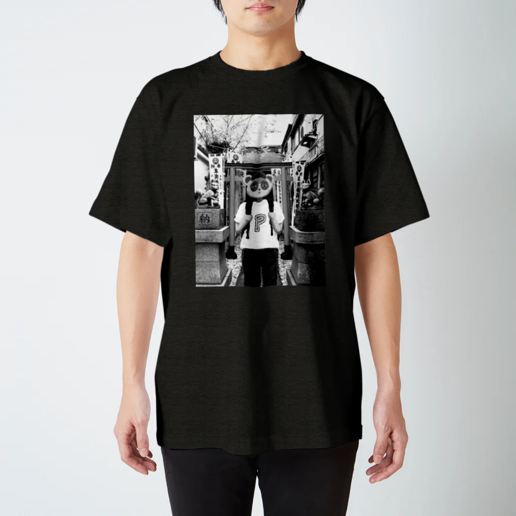 crane_and_horseの神社タヌキ スタンダードTシャツ