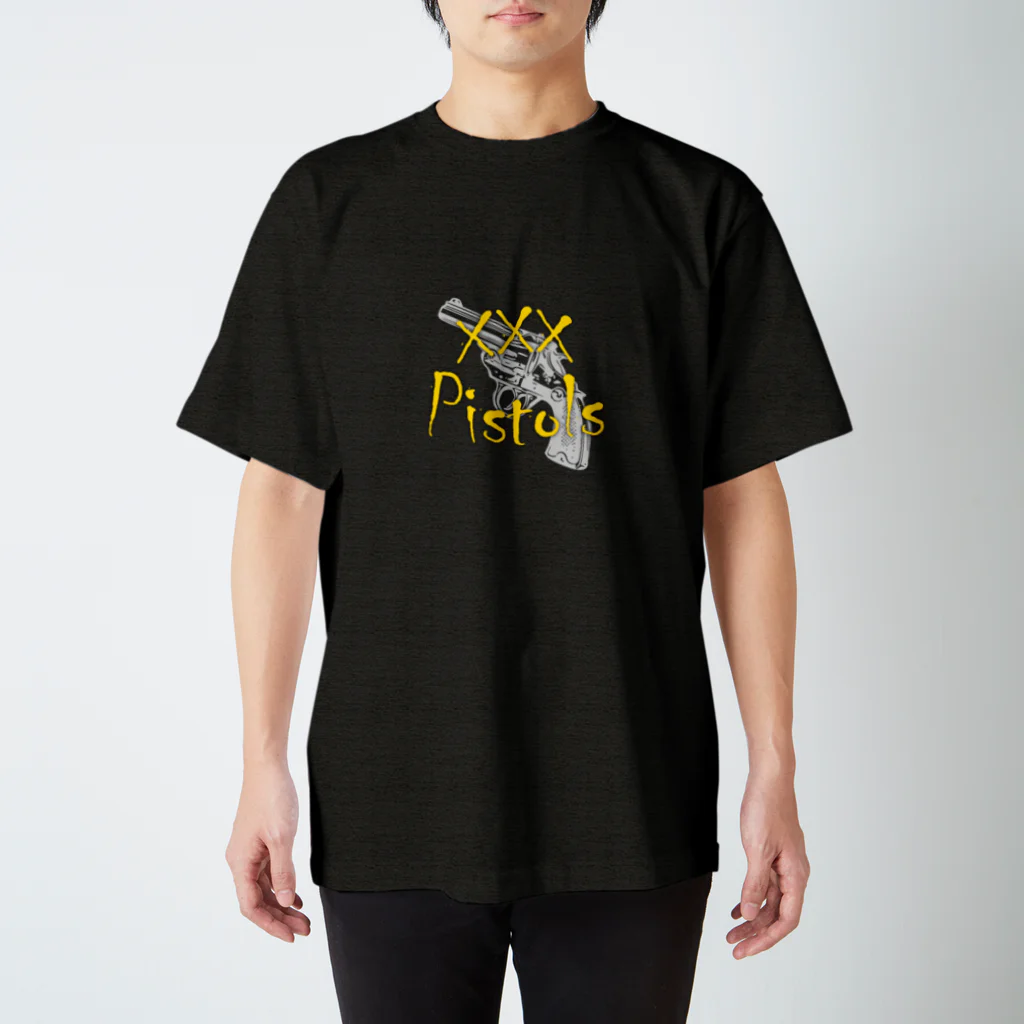 鐘真庵 SUZURI店のxxxPistols Regular Fit T-Shirt