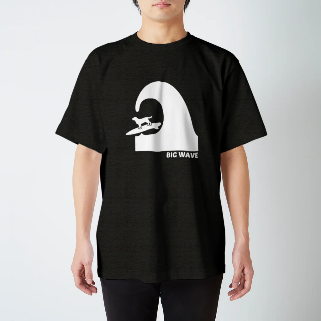 too muchの人間用のBIG WAVE　白両面 スタンダードTシャツ