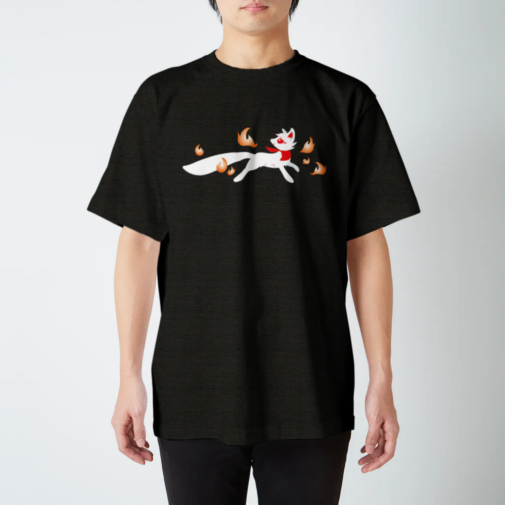 狐月稲荷社の狐火夜行 Regular Fit T-Shirt