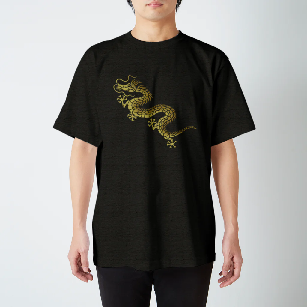 ツバメ堂の昇り龍（黄金） スタンダードTシャツ