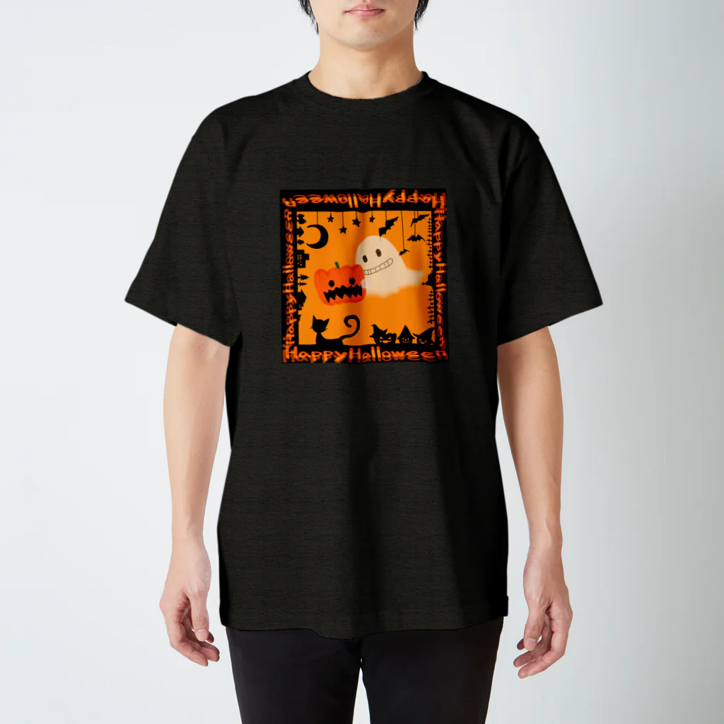 gigunのハロウィン（オバケ02） スタンダードTシャツ