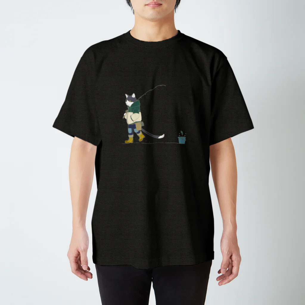 flip flapのForest cat(釣りver.) スタンダードTシャツ