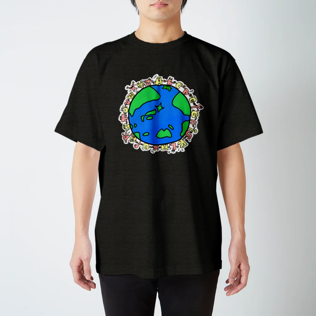 gogoteam54のみんなで作った54T🌏・濃色用フチあり スタンダードTシャツ